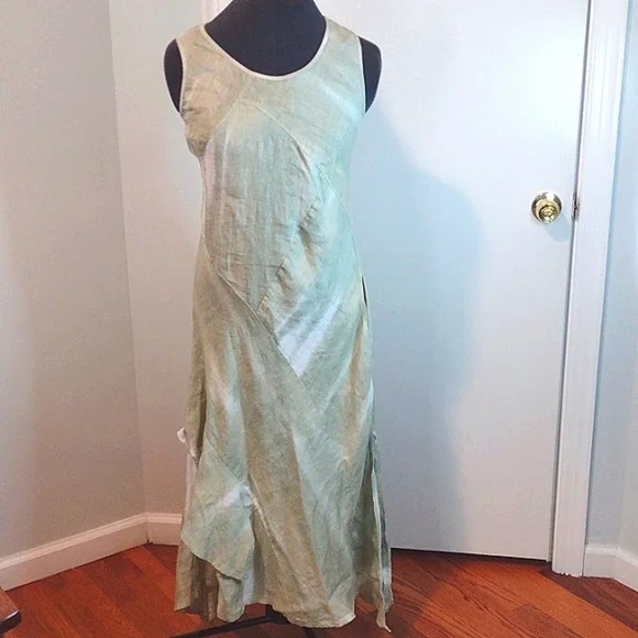 Inizio | Dresses | Inizio Nwot Cross Breeze 0 Italian Linen Dress Nwot Size  M | Poshmark